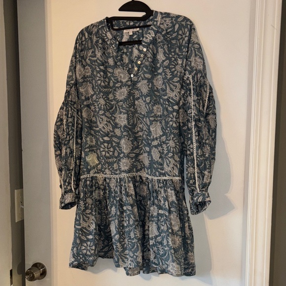 Marea By Liz Joy Other - Women’s Blue Floral Tunic Swim Coverup